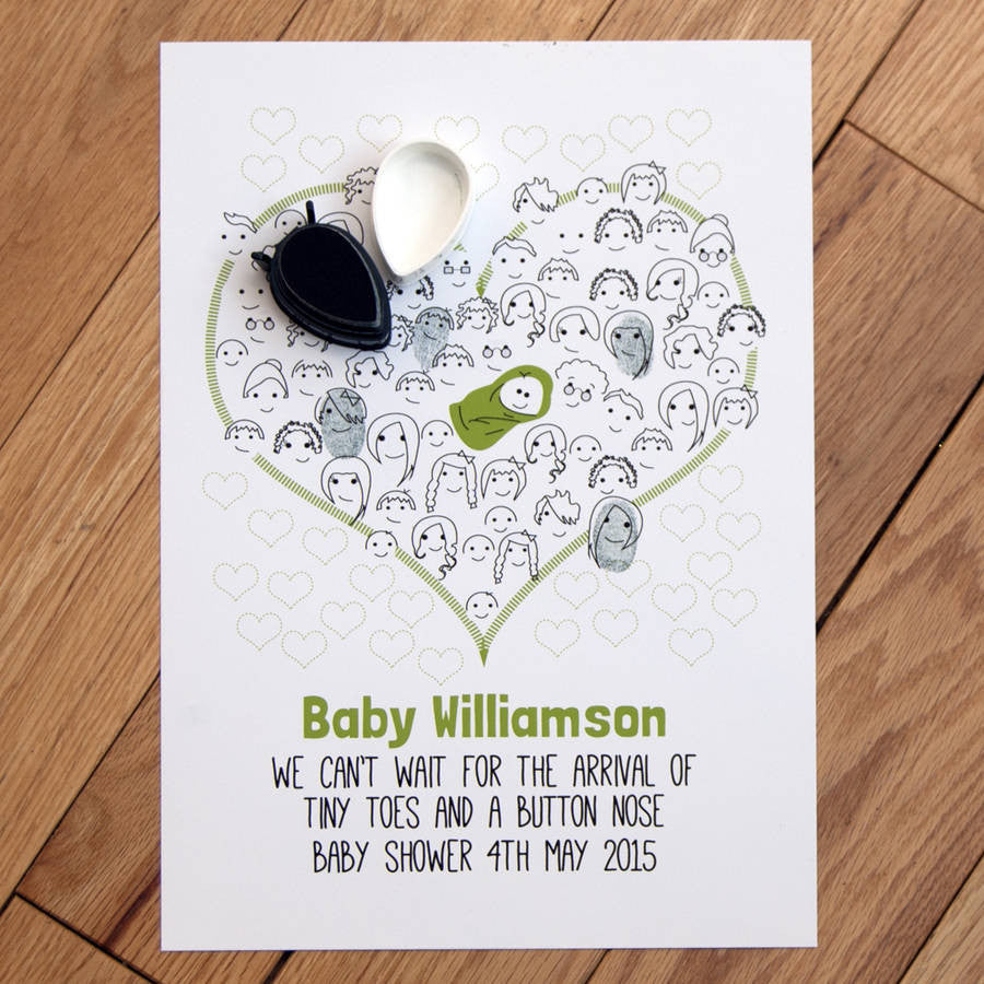 Personalised 1st Wedding Anniversary Heart Print