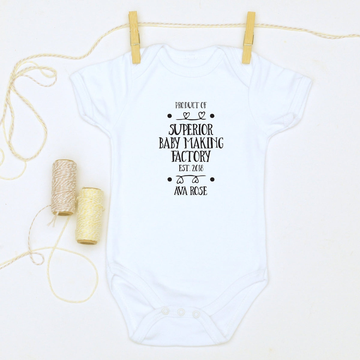 Baby store factory bodysuit